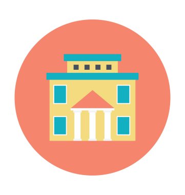 Büyük ev renkli vektör çizim