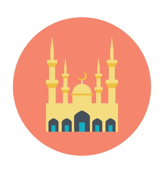 Ilustración Vectorial Coloreada Mezquita — Vector de stock