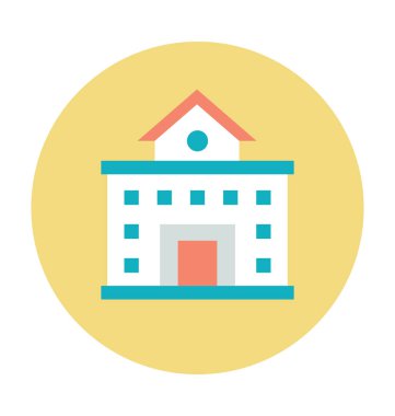 Büyük ev renkli vektör çizim