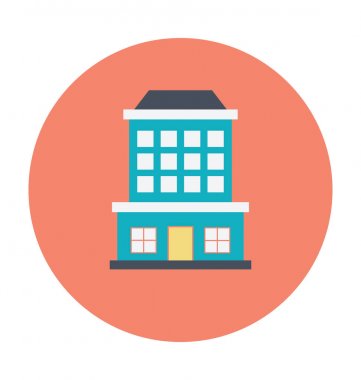 Hotel renkli vektör çizim