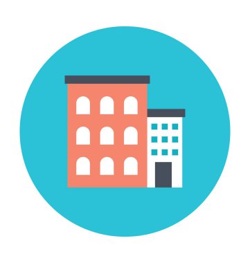 Hotel renkli vektör çizim