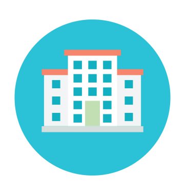 Hotel renkli vektör çizim