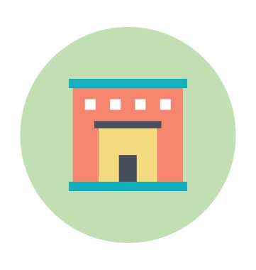 Ahır vektör çizim renkli