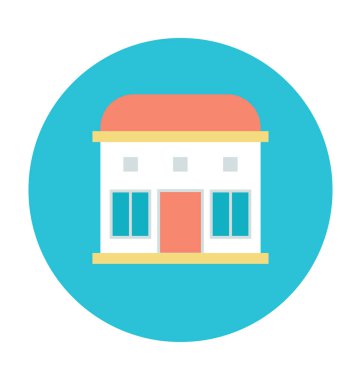 Konut renkli vektör çizim