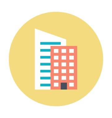 Hotel renkli vektör çizim