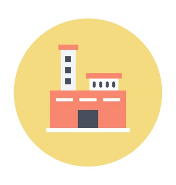 Tarihi bina vektör çizim renkli