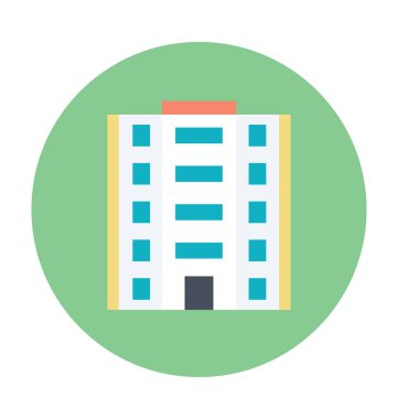 Hotel renkli vektör çizim