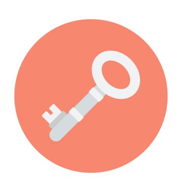 Anahtar renkli vektör simgesi