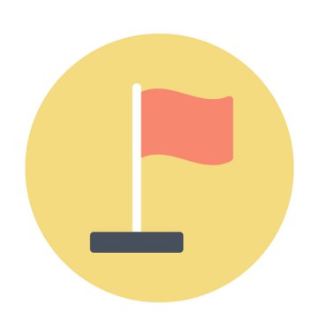 Bayrak renkli vektör simgesi