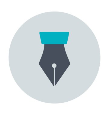 Kalem ucu renkli vektör simgesi