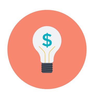 İş fikri renkli vektör simgesi