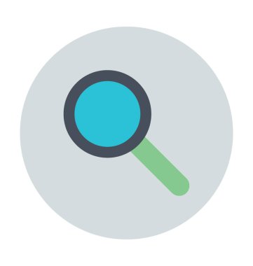 Büyüteç'i renkli vektör simgesi