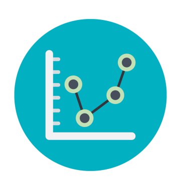 Grafik renkli vektör simgesi