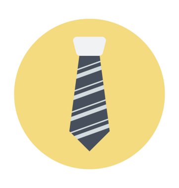 Kravat renkli vektör simgesi