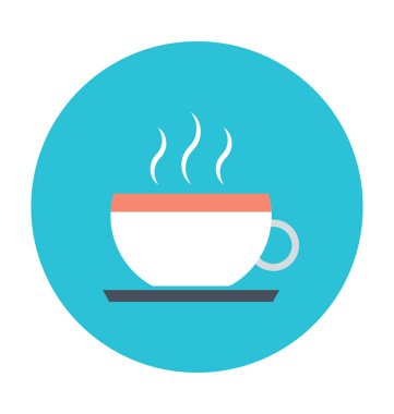 çay Kupası renkli vektör simgesi