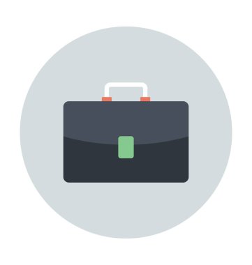 Evrak Çantası'nı renkli vektör simgesi