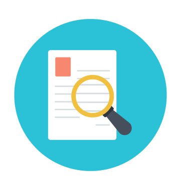 Belge renkli vektör simge arama