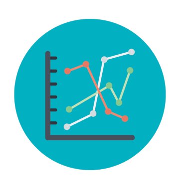 İş diyagramı vektör simgeler renkte 
