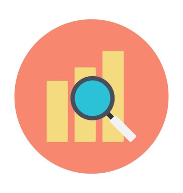 Renkli vektör simge analiz 