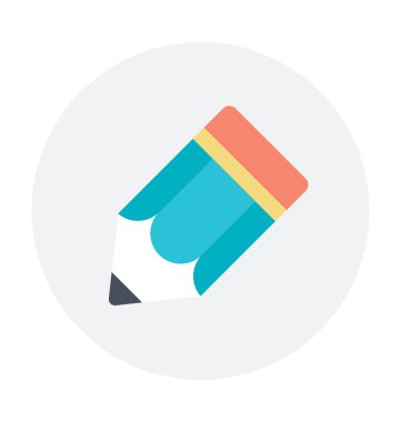 kalem renkli vektör simgesi 