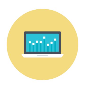 Grafik renkli vektör simgesi