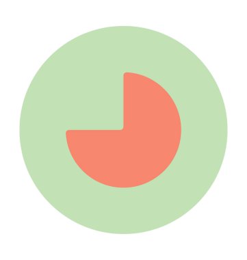 Pacman renkli vektör simgesi 