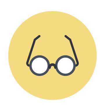 gözlük renkli vektör simgesi 