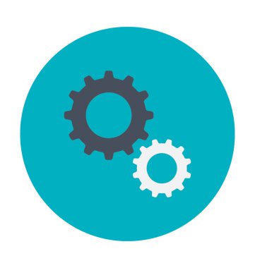 Gears'ı renkli vektör simgesi