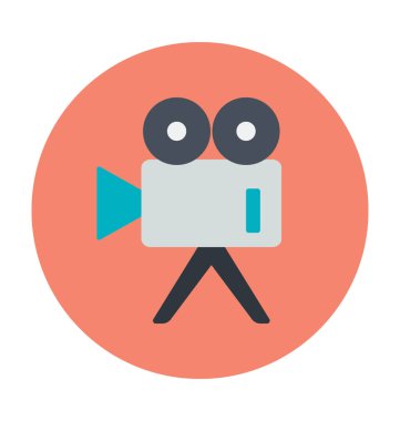 video kamera renkli vektör simgesi
