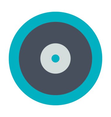 CD renkli vektör simgesi