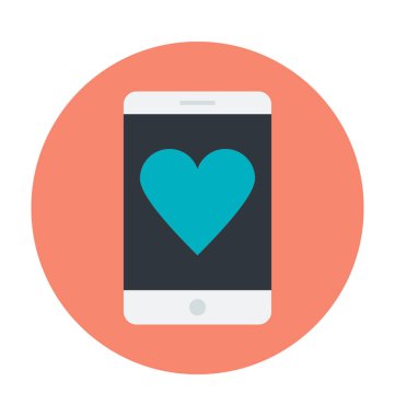 Mobil renkli vektör simgesi