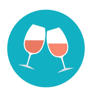 Kızartma renkli vektör simgesi