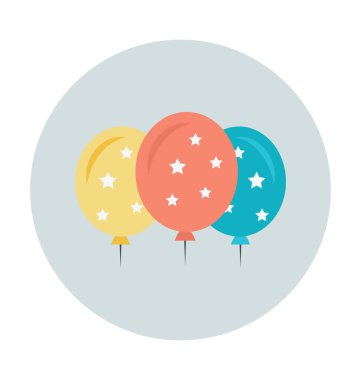 Balonlar renkli vektör simgesi