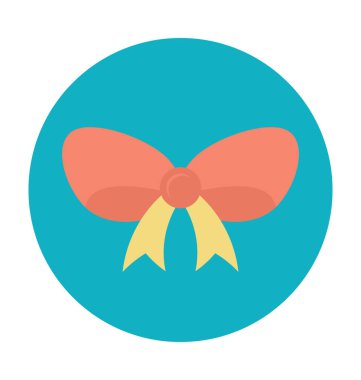 Şerit yay renkli vektör simgesi