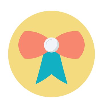 Şerit yay renkli vektör simgesi