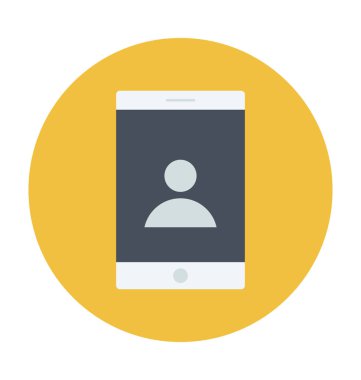 Vektör simge renkli görüntülü görüşme