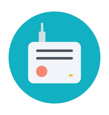 Internet Modem renkli vektör simgesi