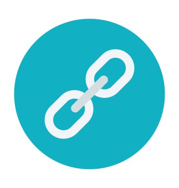 Renkli vektör simgesi bağlantı