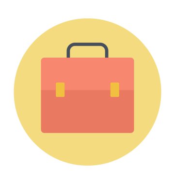 Evrak Çantası'nı renkli vektör simgesi