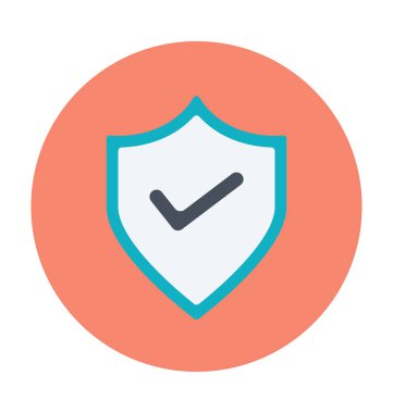 kalkan renkli vektör simgesi