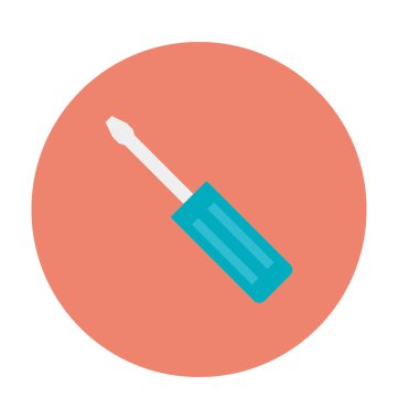 Tornavida renkli vektör simgesi 