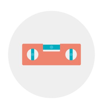 Düzey ölçer renkli vektör simgesi