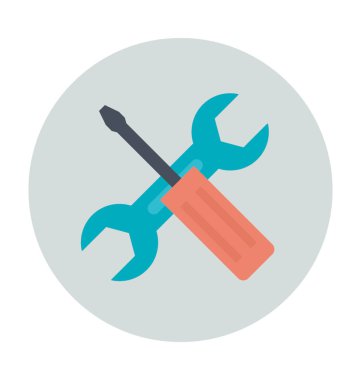 Onarım Araçları renkli vektör simgesi 