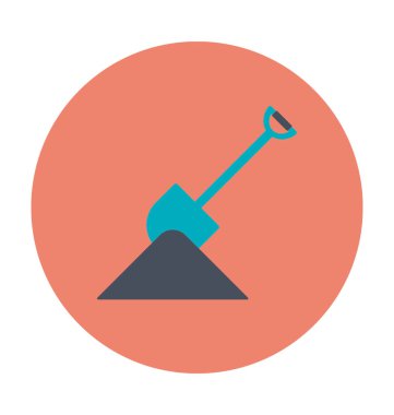 Kazma renkli vektör simgesi 