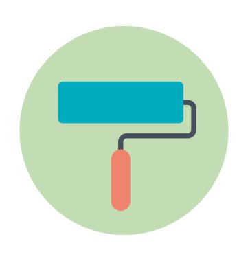 Boya silindiri renkli vektör simgesi 