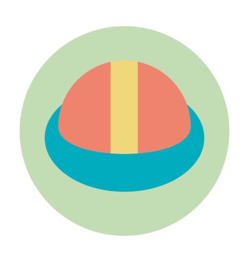 Baret renkli renkli vektör simgesi