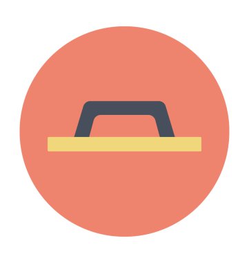 Mala renkli vektör simge bitirme