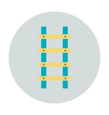 Merdiven renkli vektör simgesi 