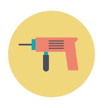 Matkap renkli vektör simgesi 