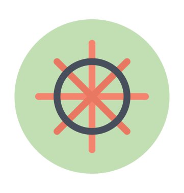 Renkli vektör simge direksiyon tekne